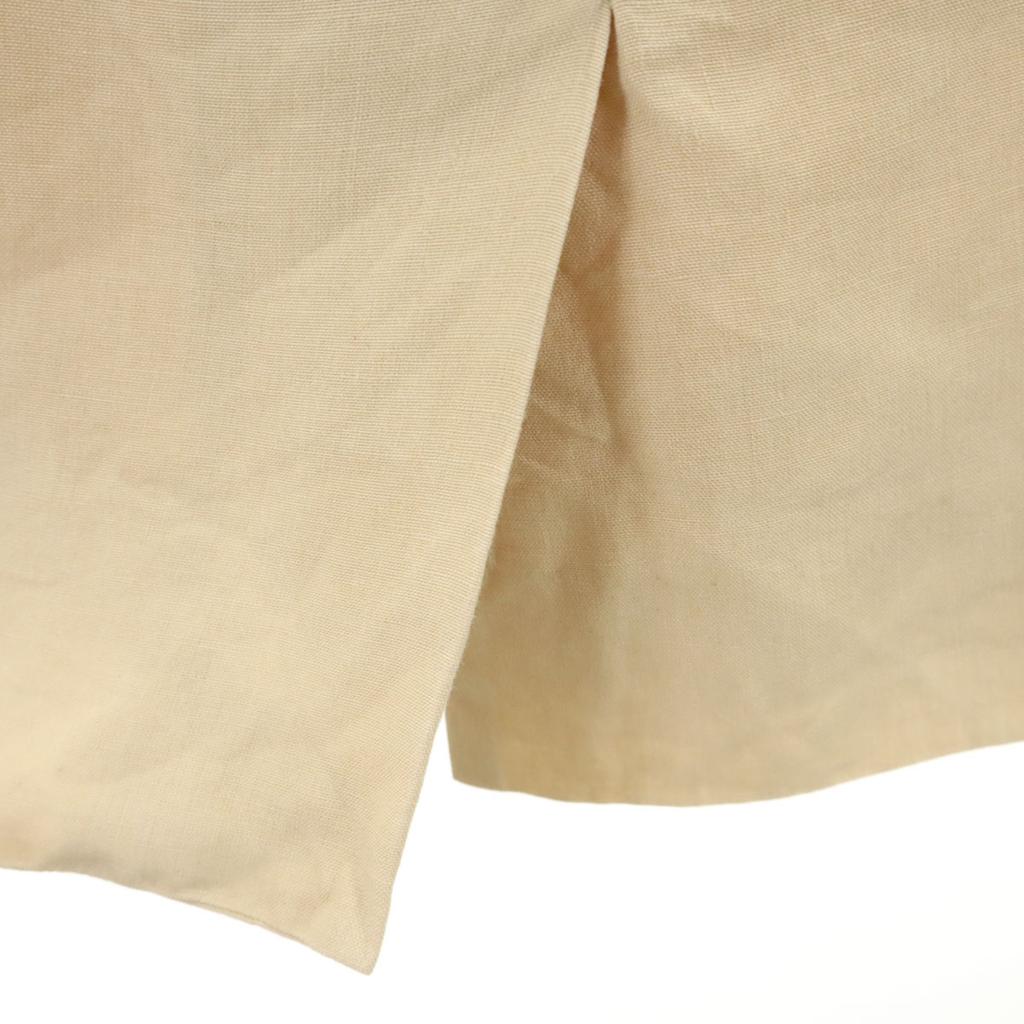 CELINE French linen Midi length Tight Skirt 38 beige Women Used