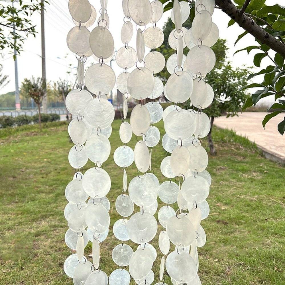 Färdiga Pärlor DIY Snäckpärlssnören Avdelare Gardin Rund Snäckdekoration Gardin Scendekoration