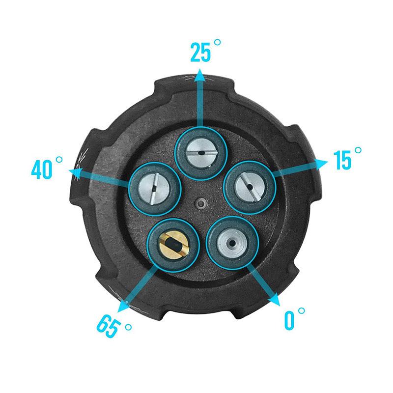 Multi-functional High-Pressure Adjustable Nozzle for Car Wash - Straight Line & Fan Shape Options