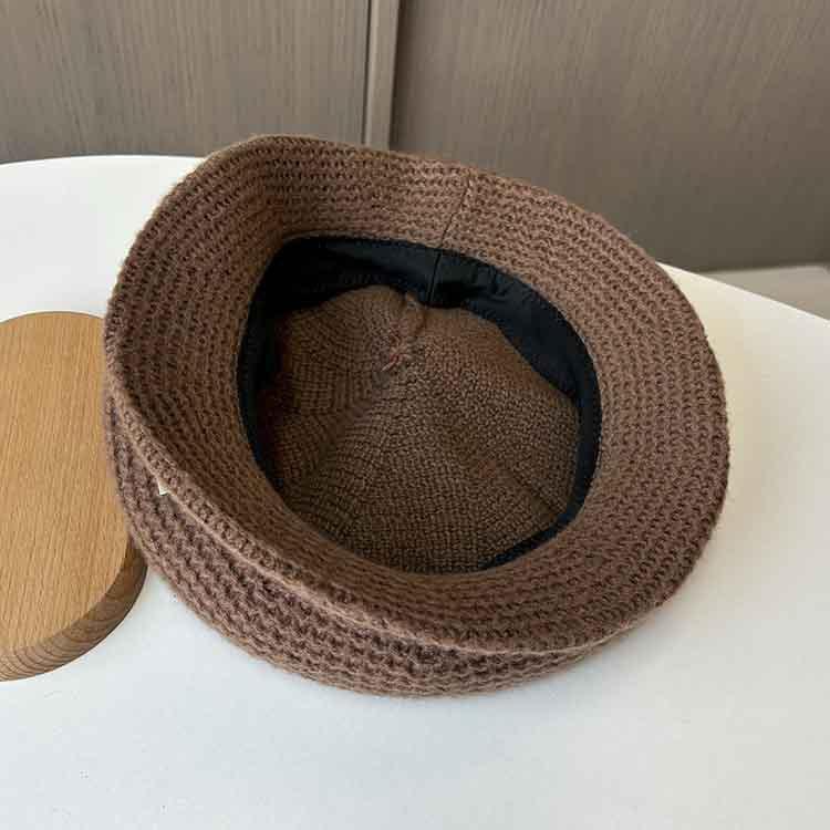 Women's Autumn and Winter New Retro Knitted Beret Painter Hat Casual Octagonal Hat