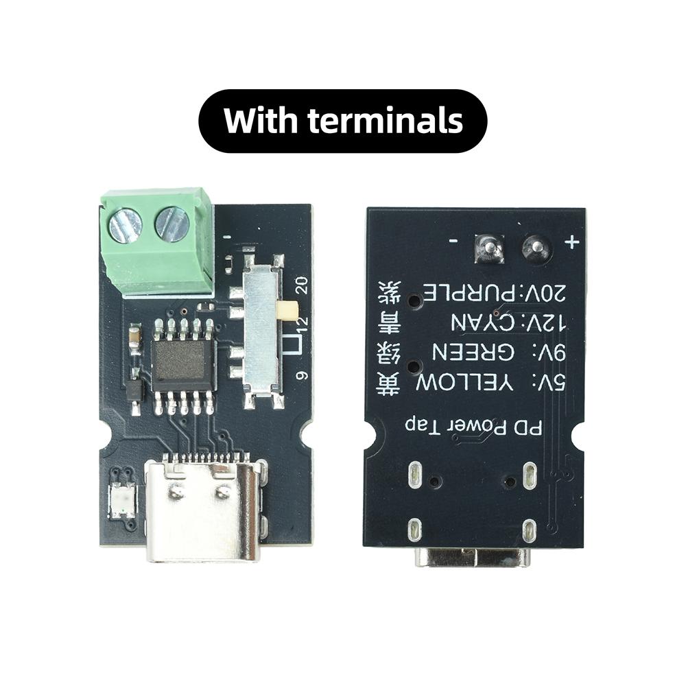 1-11V PD QC Trigger Board Type-C Fast Charge Decoy Module Auto Step-down Plug-and-Solder for Embedded Device DIY Power Refit
