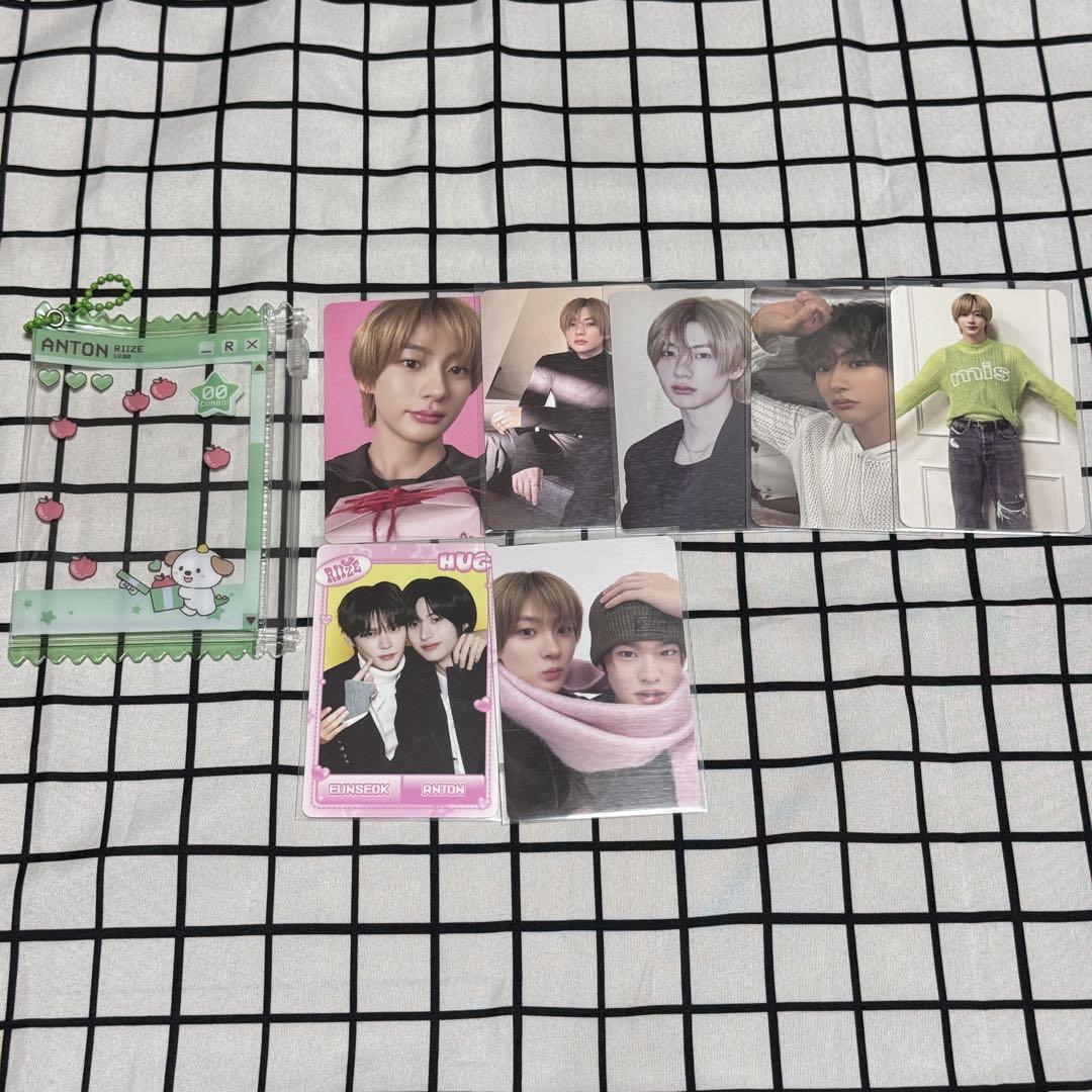 

[USED] RIIZE Anton trading card set in a PVC case