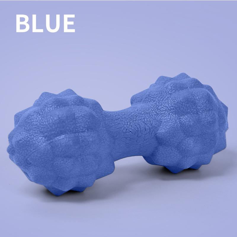 TPE Peanut Massage Ball Trigger Point Fascia Ball Massage Yoga Ball Muscle Relaxation Acupoint Roller Foot and Leg Massager синий