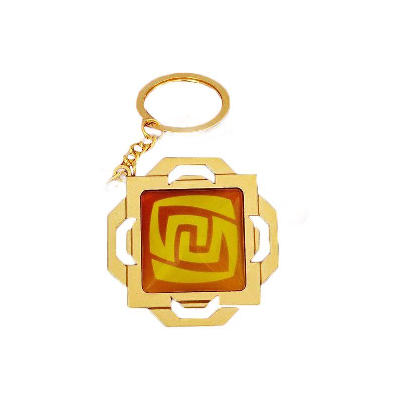 Seven Impact Genshin Elements Keychain Geo Anemo Electro Dendro Hydro Pyro Cryo