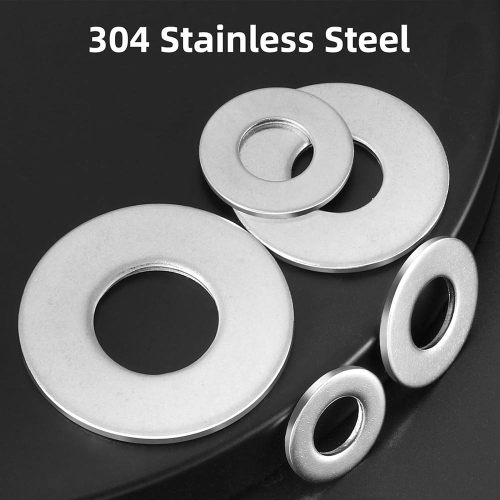 2/50X A2-70 304 Stainless Steel Flat Washers M2.5-M16 Large Size Oversize Big Wider Plain Gasket Flat Washer