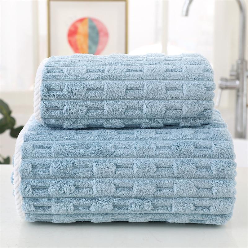 Bamboo Velvet Coral Fleece Bath Towel – Super Soft & Absorbent for Adults