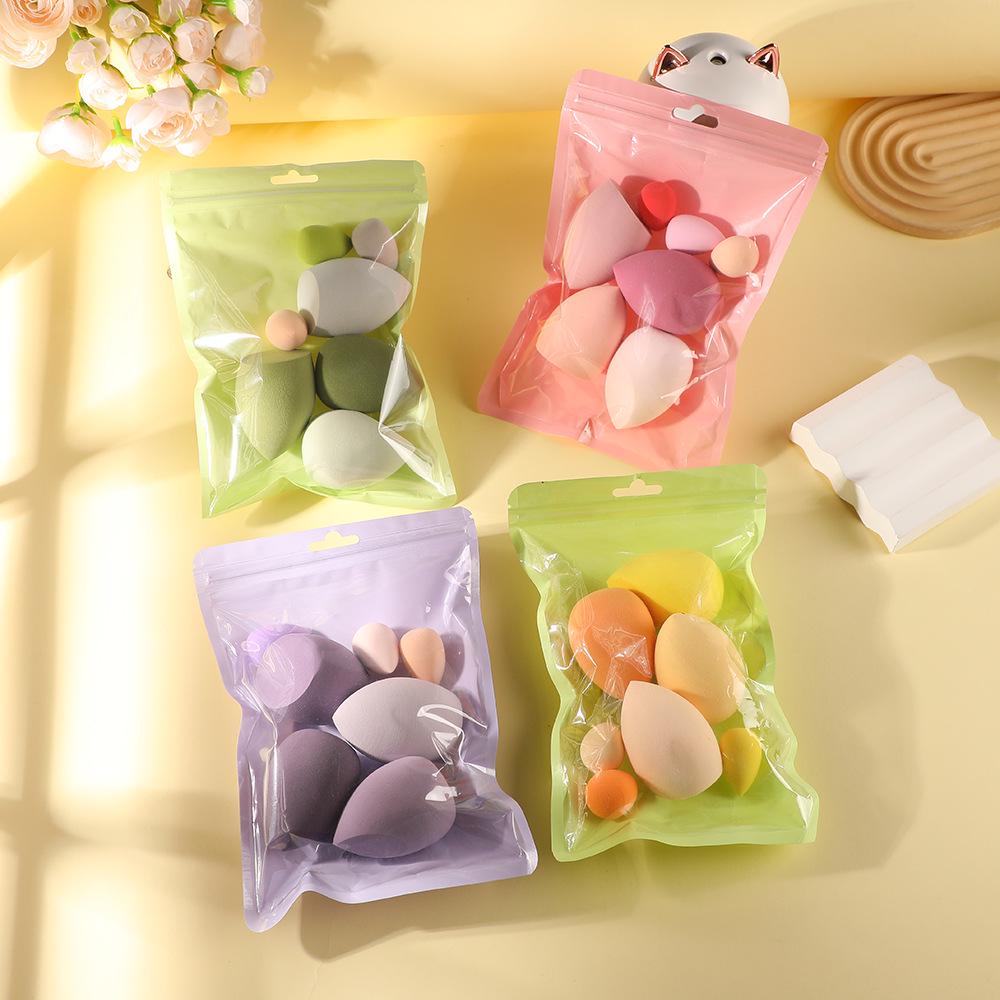 Non-Absorbent Beauty Sponge Set: Wet/Dry Makeup Egg & Cotton Pad Tools