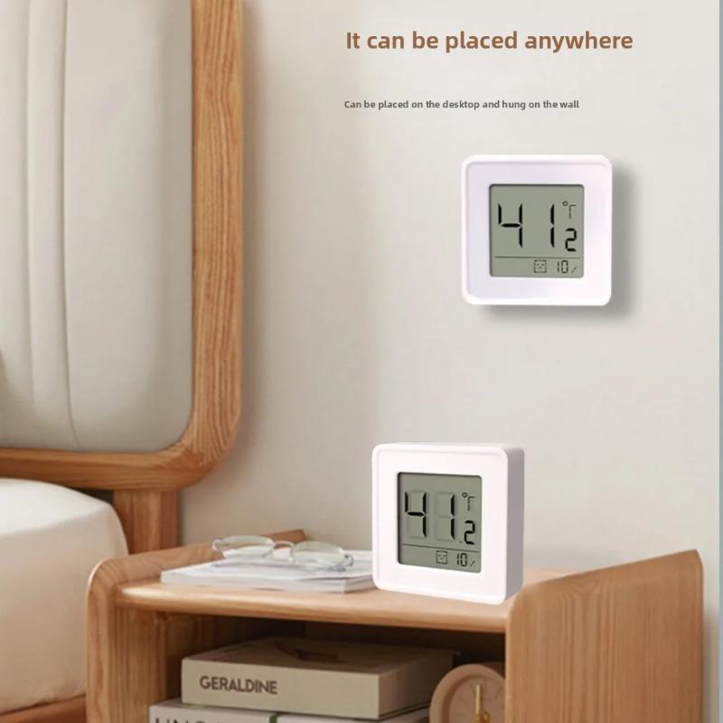 Mini Digital Temperature Humidity Meter Household Indoor Portable Thermometer Hygrometer for Bedroom Office Living Room Greenhouse Pet Box Daily Use