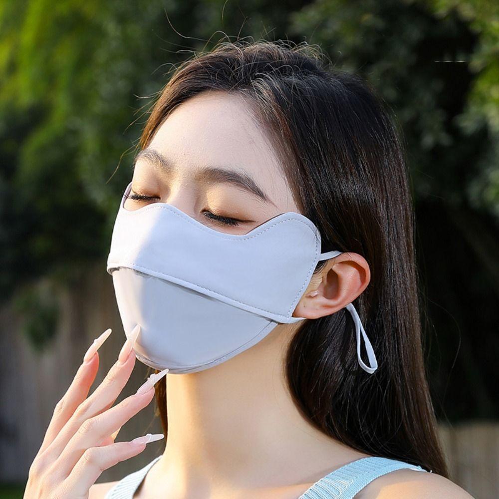 Сонцезахисний крем для обличчя Шарф Покривало для обличчя Маска для обличчя Маска для обличчя Джині Еластична шовкова маска з льоду Спорт