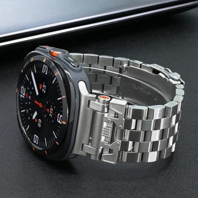Luxury Stainless Steel Band for Samsung Galaxy Ultra Watch 47mm 2025 Men Strap Sports Bracelet for SAMSUNG ULTRA No Gaps Correa