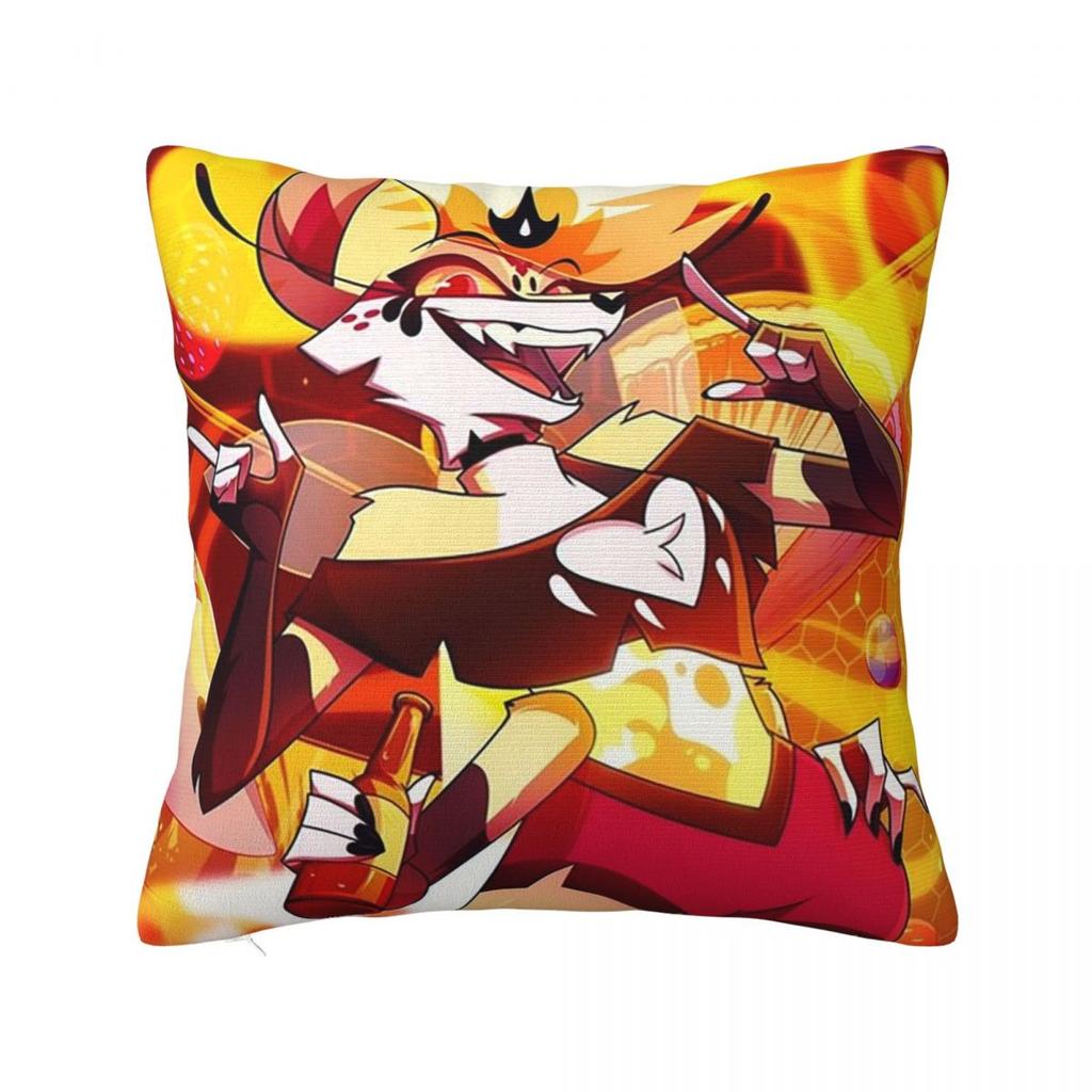 Federa Cuscino Quadrata Helluva Boss Beelzebub Copricuscino Poliestere Cuscino Zip Decorativo Comodità Cuscino da Arredo per Casa Auto