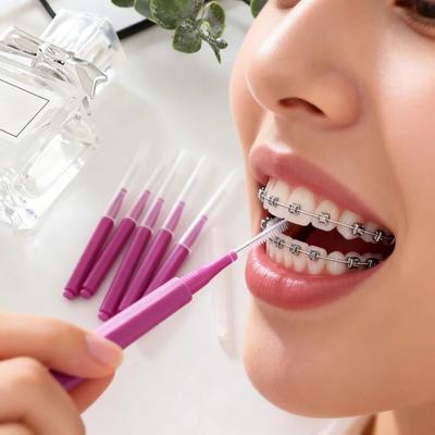 30 sztuk Jednorazowe Szczoteczki Międzyzębowe Giętkie Szczoteczka Między Zęby Piknik