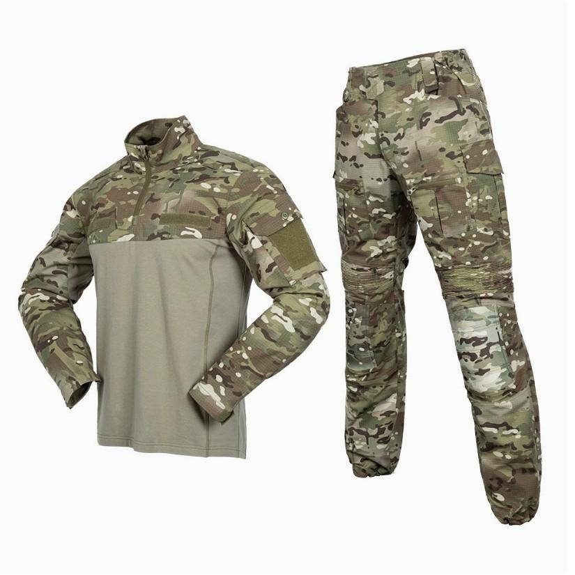 New frog clothing wear-resistant breathable training clothing outdoor camping CS training military fan clothing
