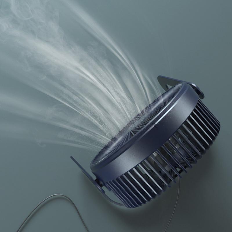 1 Piece 5 Inches Small Desk Cooling Usb Power Portable Fan Super Mute Cooler 360 Degree Rotation Fan For Home Mini Desktop Fan