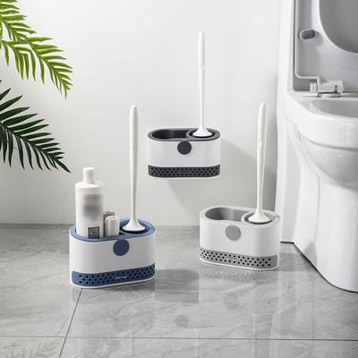 1set Wall-mounted Toilet Brush Household No Dead Angle Bathroom Toilet Cleaning Silicone Brush Toilet Brush Cleaning Set Bathroom Accessories MIT