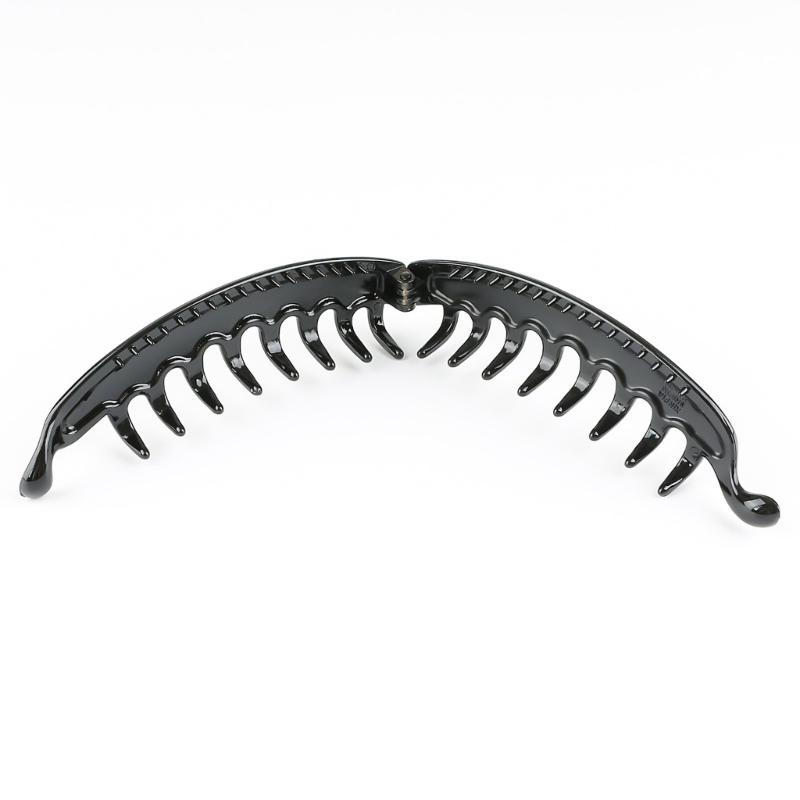 5 Stück Zarte Bananen-Haarspange mit Leopardenmuster für Damen Rutschfester Halt Praktisches Kunststoff-Haaraccessoire für dünnes Haar