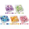 30Pcs 3D Flower Pushpins DIY Blackboard Push Pins Portable Thumb Tacks  Corkboard