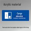 Acrylic Freight Elevator Sign