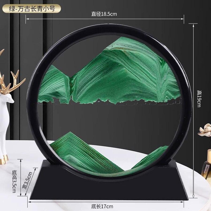 

3D Песочные часы Зыбучие пески Движущийся песок Художественная картина Круглое стекло Глубокий морской песчаный пейзаж Ремесло Текучая картина Офис Домашний декор Подарок