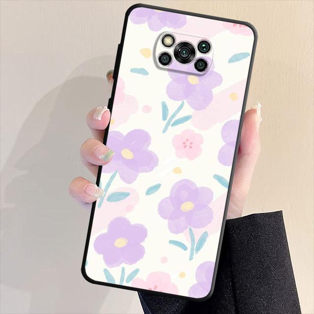 Silikonowe matowe etui do Samsung Galaxy S21 S22 S20 Note 20 Ultra 10 Plus 8 9 S23 S22 Ultra 5g Note20 S20 Piękne etui z kwiatem