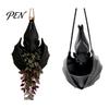 Mysterious Atmosphere Plant Display Bat Shaped Hanging Planter, Gothic Pot for Indoor Outdoor Garden Decorative Basin Vines Wall Decor, Unique