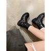 Washed Shrink Horse Leather Boots Side Zipper Buckle Locomotive Short Boots Women'S Martin Boots