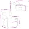 Electric Recliner Chair with Rising Function Burgundy Fabric