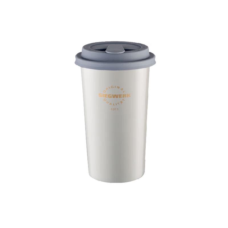 SIEGWERK 350ML Enamel Double-Wall Stainless Steel Coffee Cup