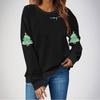 Ladies' Loose Comfortable Casual Fashionable Christmas Printed Hooded Sweatshirt