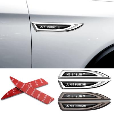 3D Car  Metal Emblem Body Fender Decorative Stickers For Asx Lancer 10 Outlander 3 L200 Xpander Pajero 4 Montero V73