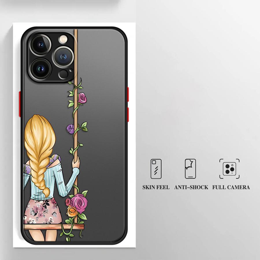 Girls Bff Best Friends Forever Always Phone Case for iPhone 16 13 15 12 11 14 Plus Pro ProMax 12 Mini 13 Mini X XS Max XR 7 8 SE