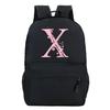 Back To School Rucksacks Trend Graphic Flower Alphabet Harajuku Style Trend Open-air Journey Knapsack Zip Laptop Bagpack