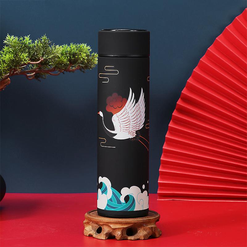 Intelligent Temperature Display Thermos Cup Chinese Style Trend Creative Water Cup Literary Male and Female Students Portable Tea Cup