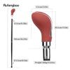 Red Leather Silver Walking Cane Fashion Decorative Walking Stick Gentleman Elegant Cosplay Cane Crosier 92cm