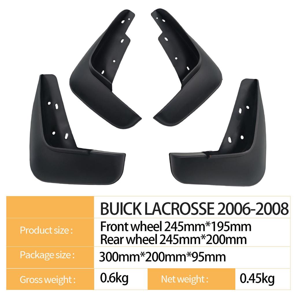 Mud Flaps for 2006-2008 Buick Lacrosse Tires