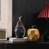 Medieval-style Geometric Apple Ceramic Desktop Ornament-Sophisticated Niche Decor for Living Room Entryway Bedroom Home