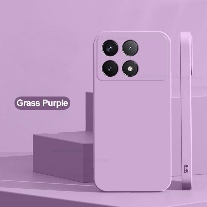 For Poco X6 Pro 5G Case Luxury Liquid Silicone Phone Case For Xiaomi Poco X6 Pro 5G Camera Protection Case