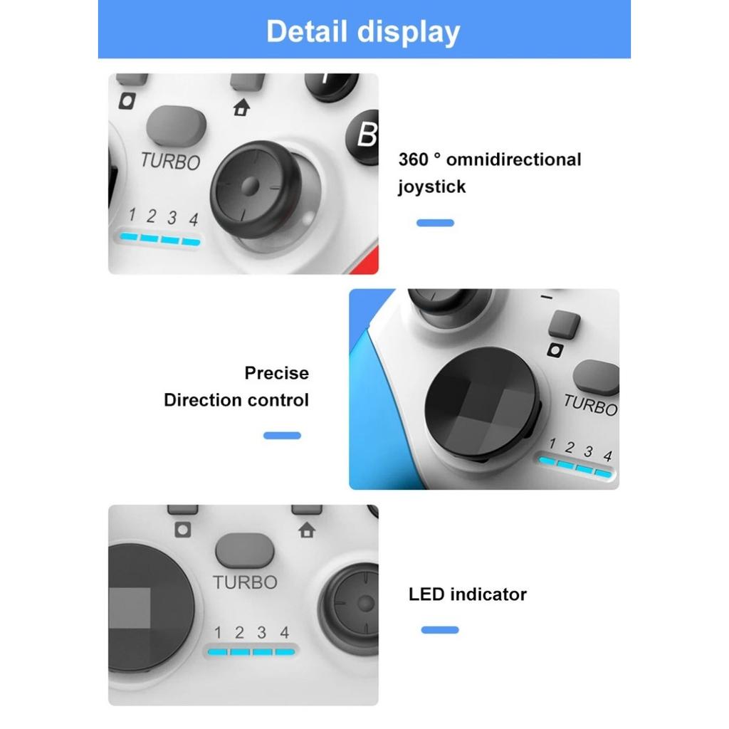 S01 Bluetooth-Compatible Game Controller Wireless Gamepad Met Motor 6-Axis Nintendo Switch Android Pc