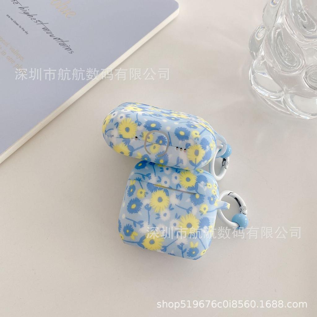 Summer Small Flowers Are Suitable for Airpodspro1 Apple Earphone Cover Airpods111111 Generation Integrated Pro1 Soft