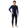 Mens 3mm Full Body Wetsuit With Front Zip Long Sleeve Diving Snorkeling Surfing Warmth Protection