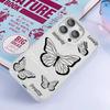 Black butterfly Clear Case for IPhone 16 15 14 13 12 11 Pro Max X XS Max XR 7 8 Plus Case Cover 16E