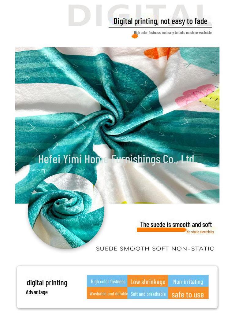 Cozy Envelope Letter Flannel Blanket - Perfect Gift for Relatives and Friends, Double-Sided Fleece, Small Size