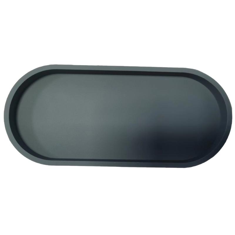 Large Oval Silicone Tray Soap Dispenser Jewelry Holder Countertop Tray Dropshipping
