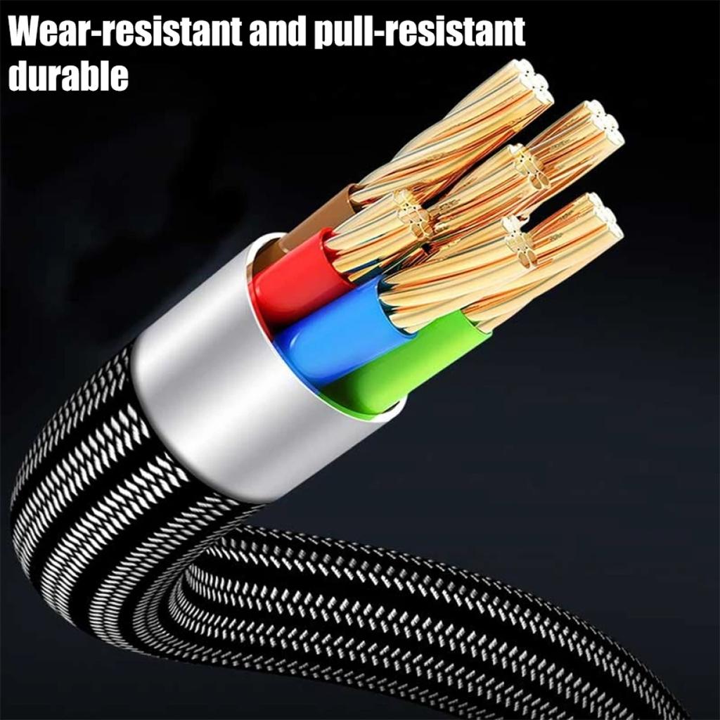 USB A To Type C 240W PD Transparent Fast Charging Cable Data Cord For Mi Huawei Samsung Android Phones USB C Charger Wire