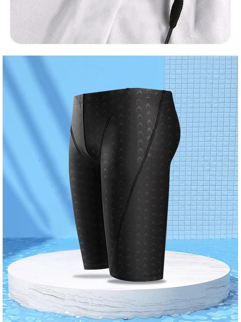 Pánské rychleschnoucí plavky z žraločí kůže a set čepice - Závodní voděodolné plavky