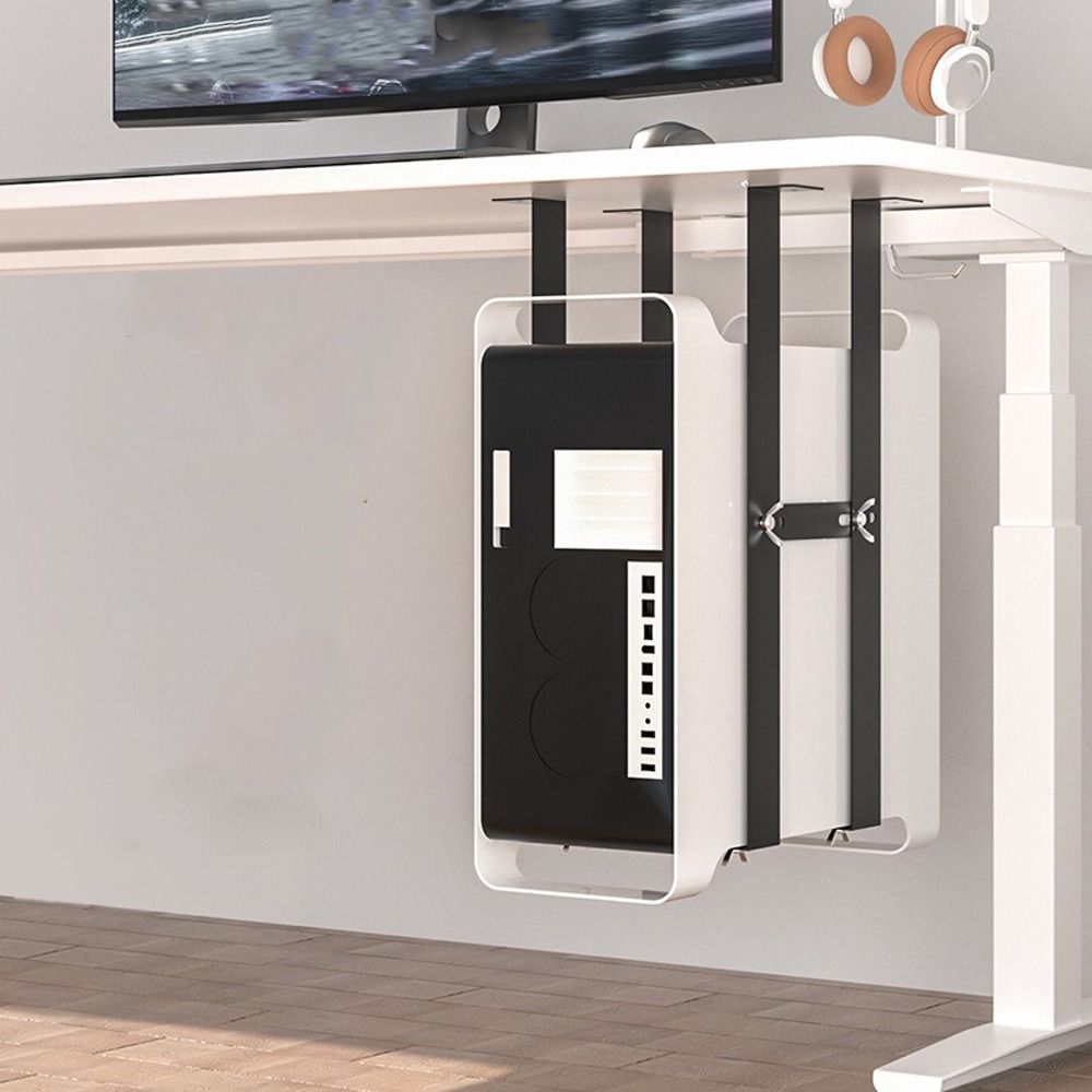 Sturdy Adjustable CPU Stand Rustproof Computer Mainframe Hanger  Office Setup