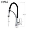 Kitchen Faucet 360° Stainless Steel Extendable Faucet with Shower Faucet for Kitchen