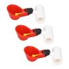 10PCS Chicken Waterer Cup Red Automatic Water Feeder Easy Install Hygienic Versatile Chicken Drinker for Duck Goose