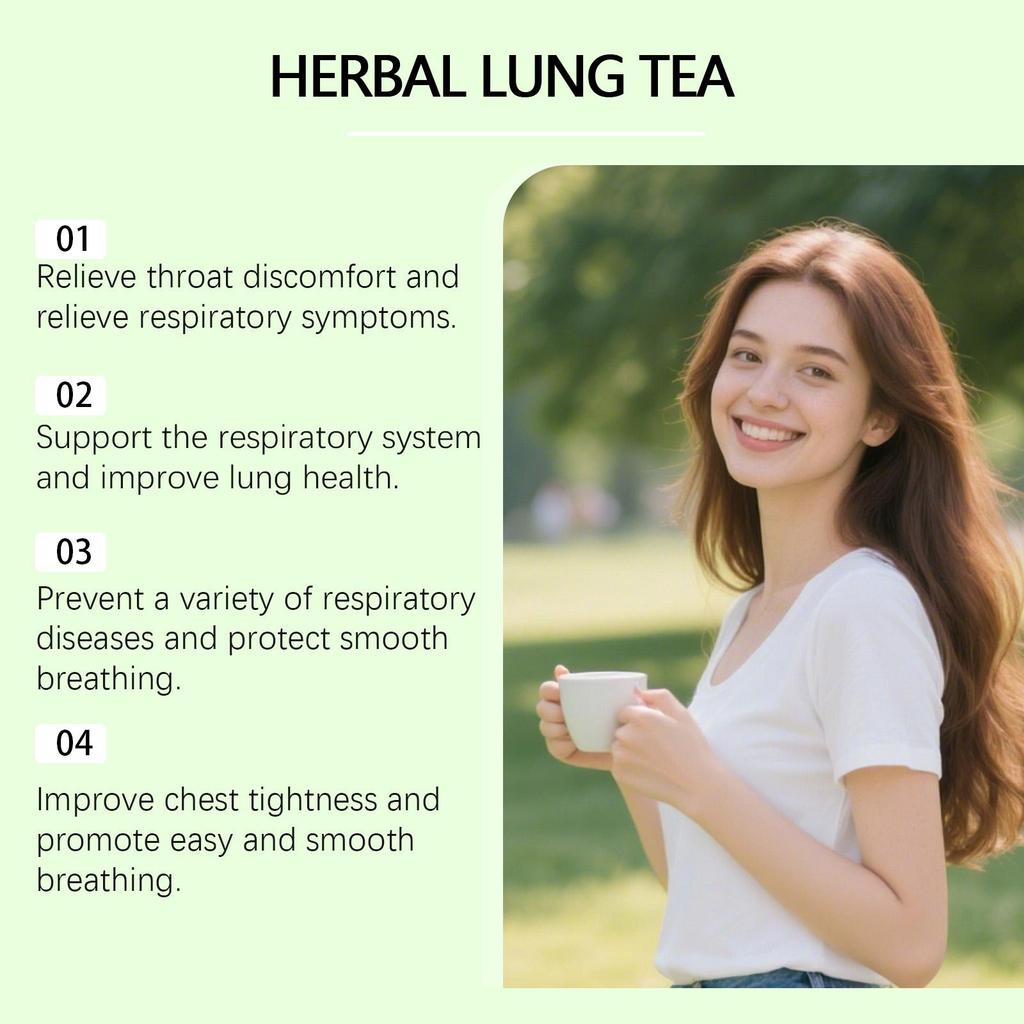 Natural Respiratory Support Herbal Tea, For Lung Health & Daily Wellness