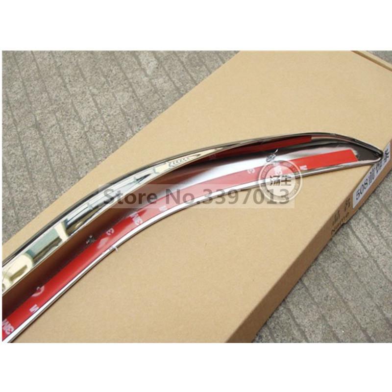 Car Styling 2011-2012 For Peugeot 508 ABS Chrome Front Grille Around Trim Racing Grills